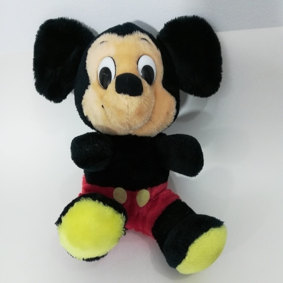 Vintage Stuffed Mickey Mouse Plush Made In Korea - Picture 1 of 8